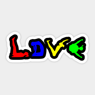 love yoga Sticker